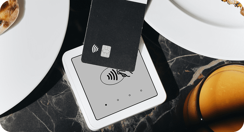 Contactless card payment on reader