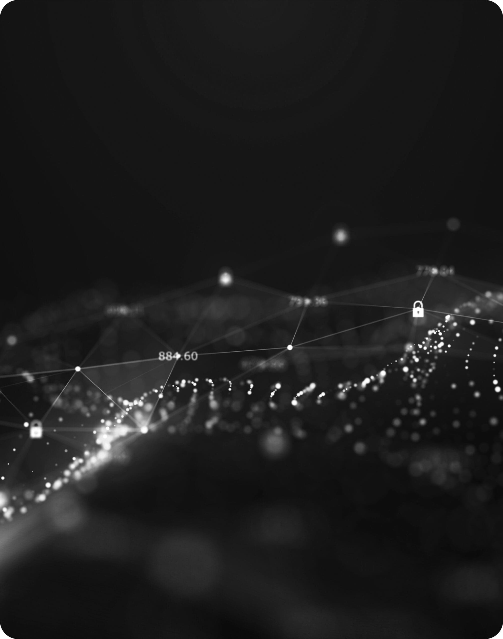 Abstract network and data security visualization