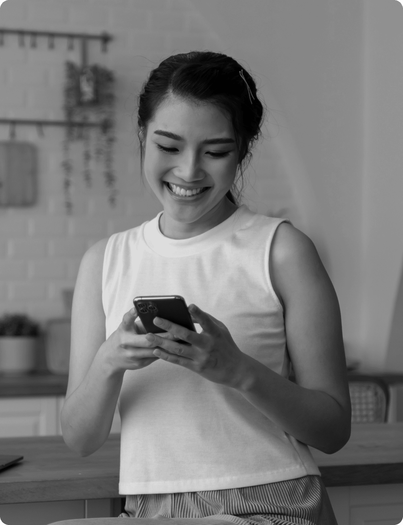 Person using smartphone for digital payment
