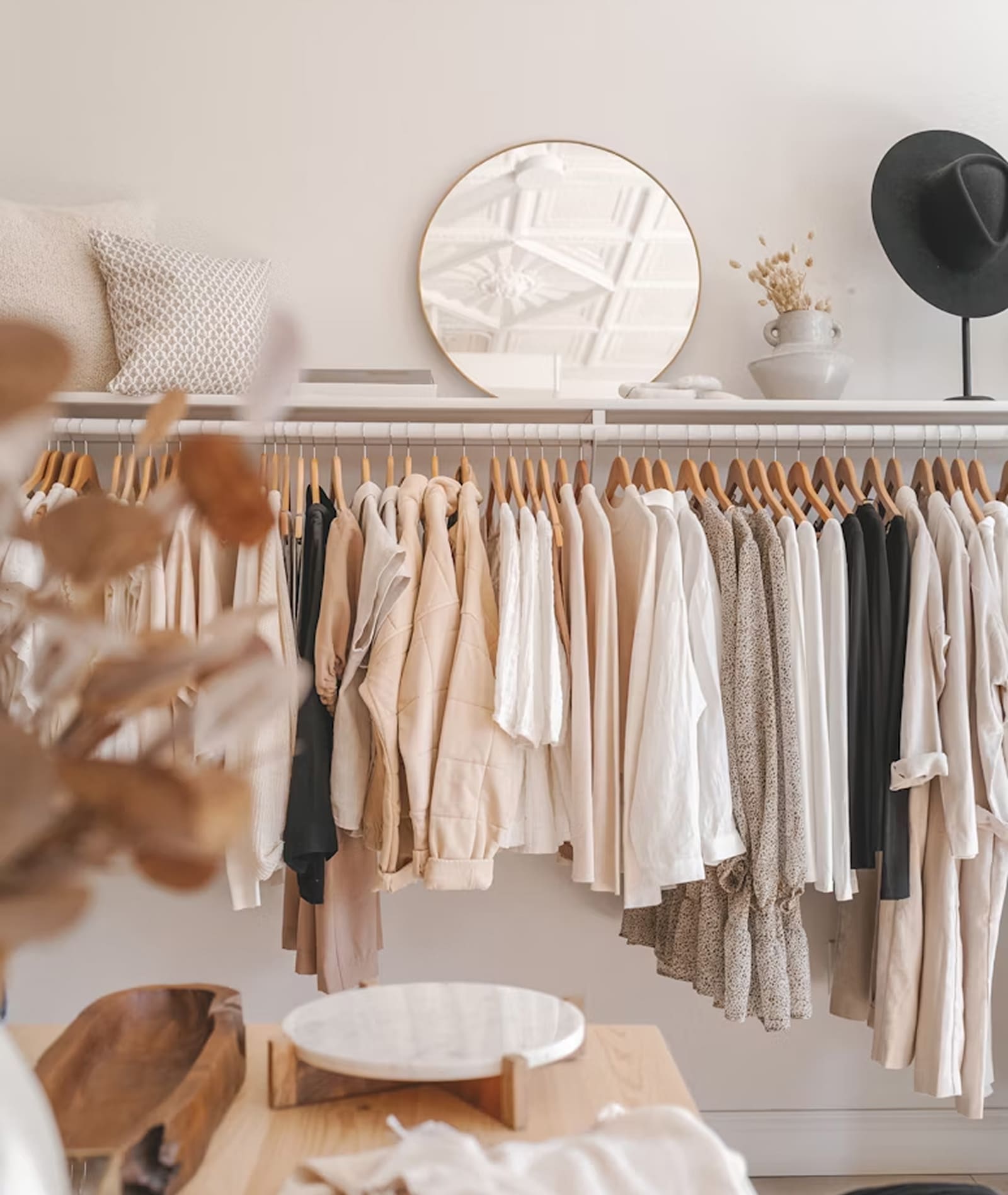 Clothing retail products on display