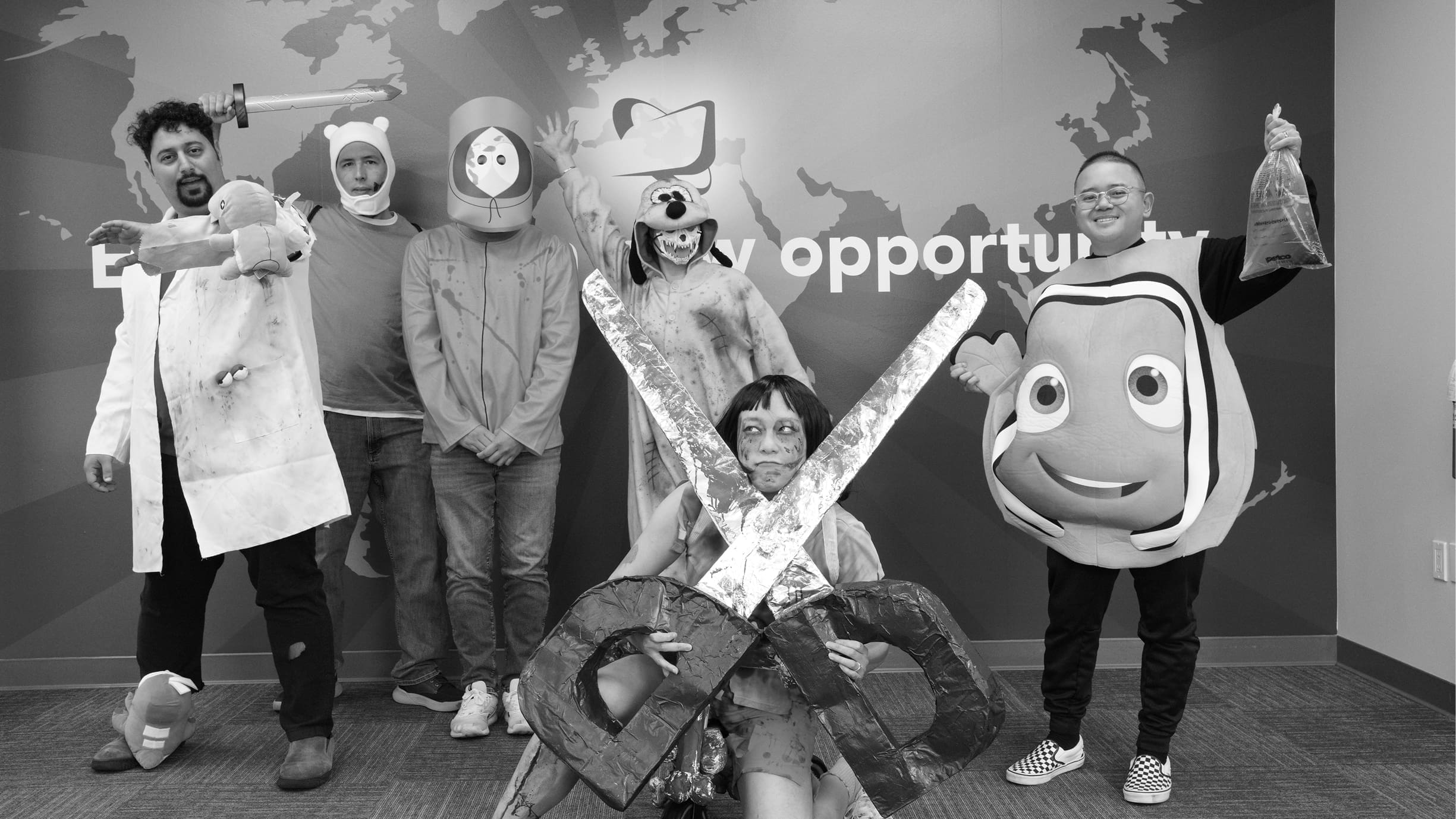 Company team group photo