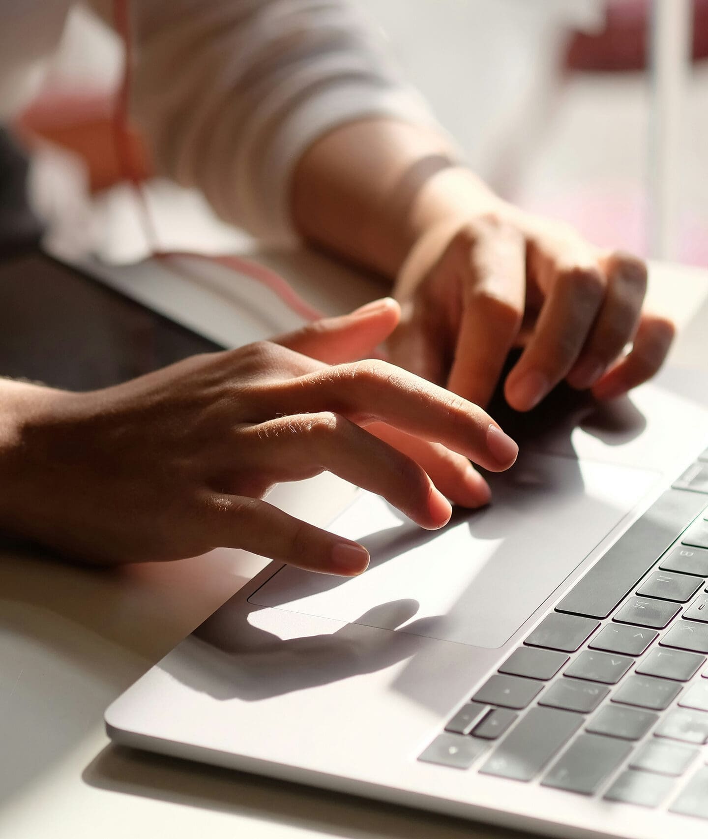 Person using laptop