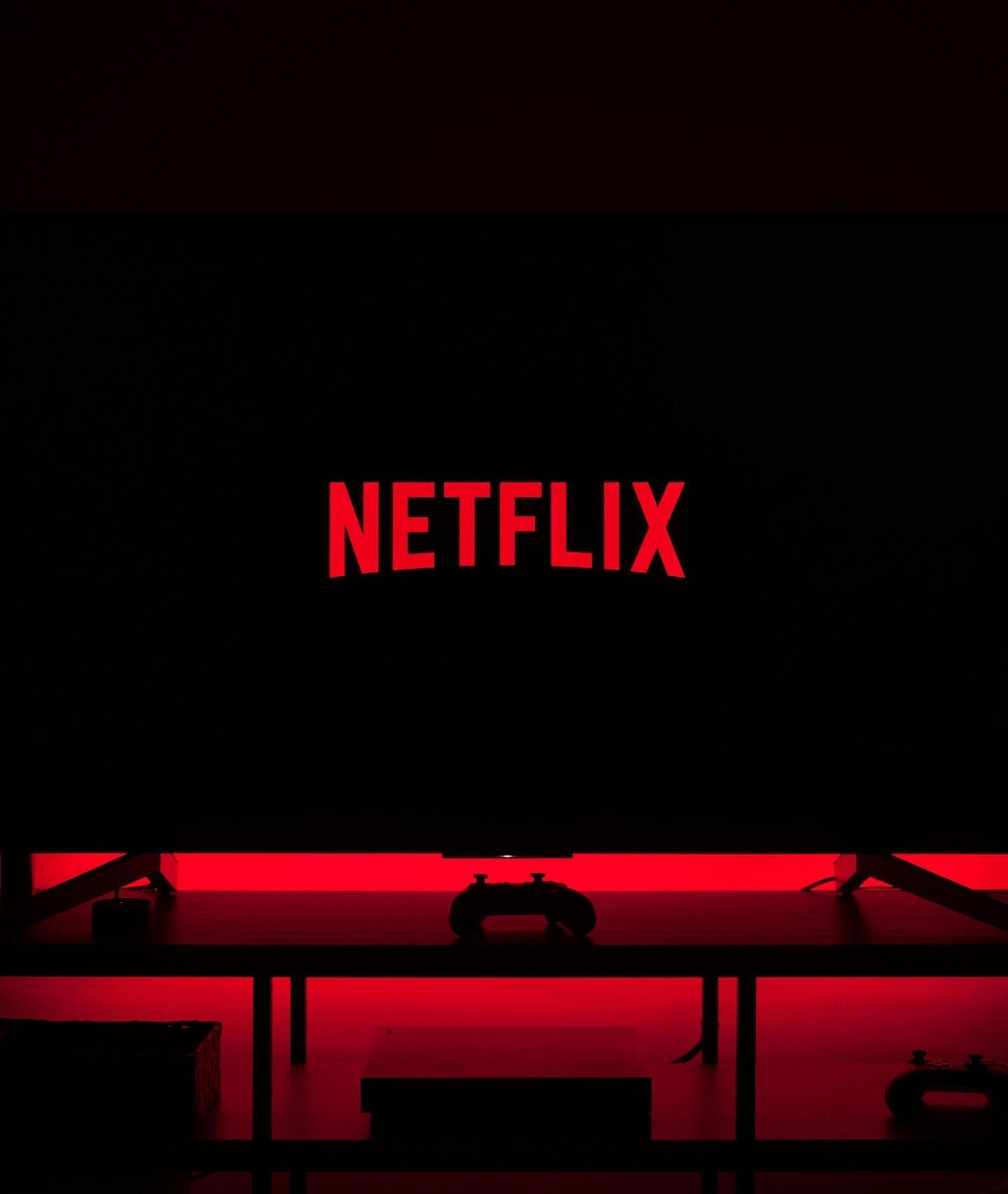 TV with Netflix logo on screen